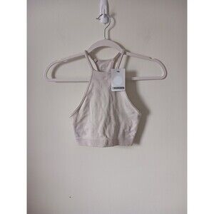 Punto Blanco Sports Bra Size S Beige Wireless Racerback Yoga Gym Comfort